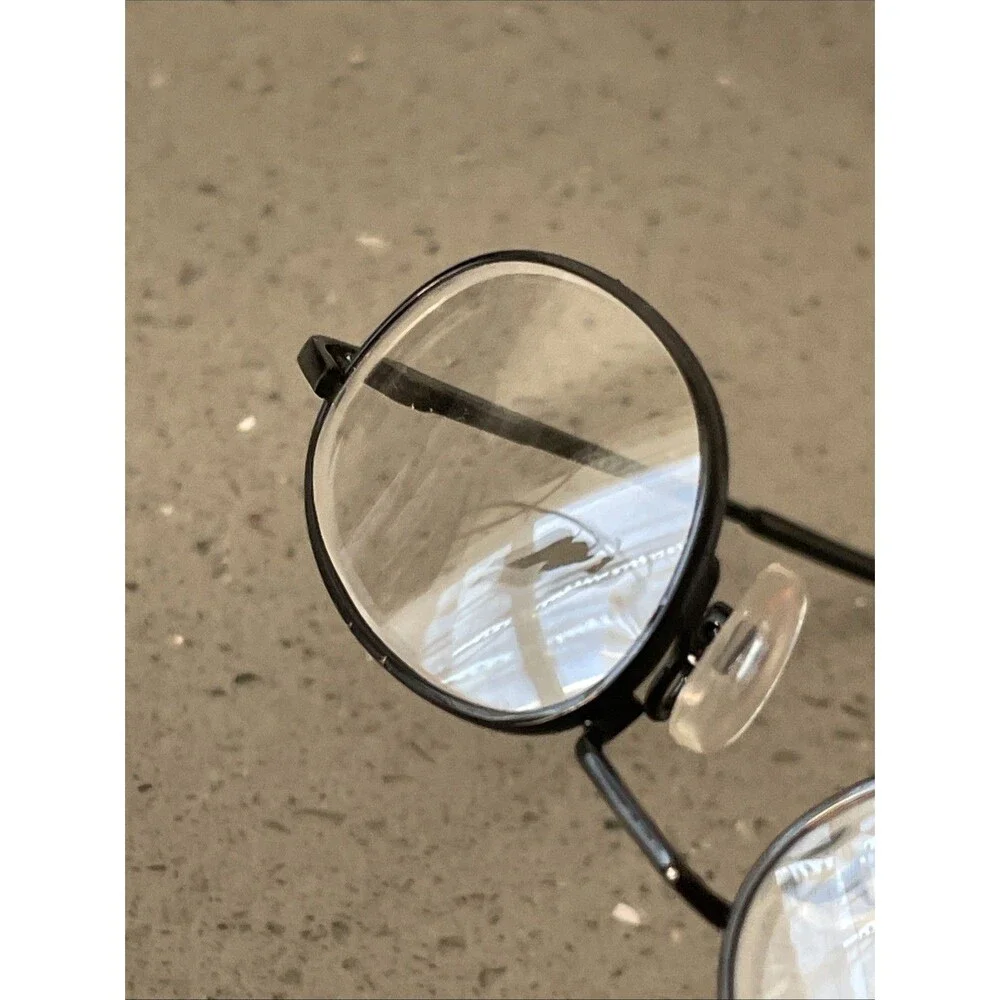 Modern PUMPKIN SKULL BLACK 40-16-120 Metal Full Rim Eyeglasses Frames ONLY oval